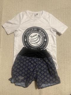 ⚠︎白ごま様 専用 JINGER バナナプリント Tシャツ & ショーツ セットのサムネイル