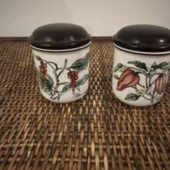 ビレロイ&ボッホ　ボタニカシリーズ　陶器容器2個セット ビレロイ&ボッホ ボタニカシリーズ 陶器容器2個セット - メルカリ