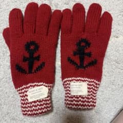 RIGHT & LEFT ニット手袋 レッドのサムネイル