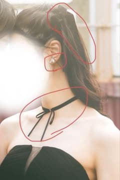 ベロア素材 リボン ヘアアクセサリー セットのサムネイル