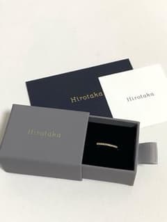 hirotaka K10 GOSSAMER Uシェープダイヤモンドピンキーリング - メルカリ