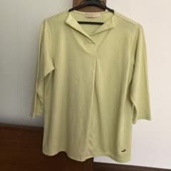 クロコダイル　レディース　Ｌ　ライトグリーン7分袖Tシャツのサムネイル