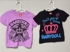 BABYDOLL 110 女の子 Tシャツ 2枚セットのサムネイル