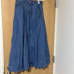 デニム ロング フレアスカートのサムネイル