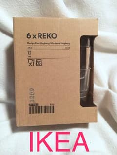 IKEAシンプルグラス6個セットのサムネイル