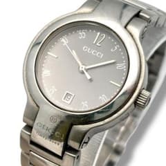 稼働 グッチ 腕時計 クオーツ レディース 8900L シルバー デイト 3針