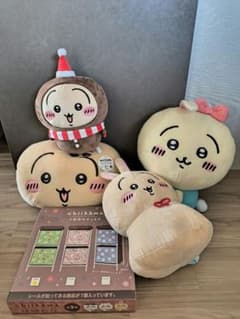 치이카와 토끼 봉제인형 4종 2단 수납 박스