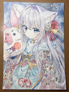 オリジナル手描きイラスト（8）A4サイズ - メルカリ
