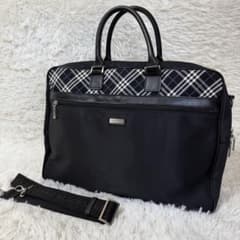 バーバリーブラックレーベル ビジネスバッグ 2way ノバチェック ロゴ