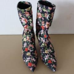 花柄 ソックスパンプスのサムネイル