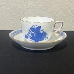 HEREND ヘレンド アポニー ブルー デミタスカップ - メルカリ