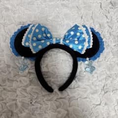 ディズニー イヤリングカチューシャ ミニー 水色のサムネイル