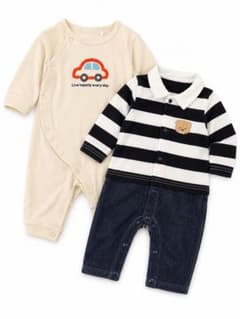 西松屋 ロンパース 2枚セット 60-70cmのサムネイル