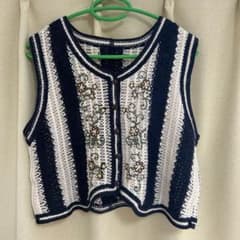 刺繍　ベスト　ジレのサムネイル