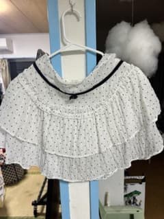 ホワイト ドット柄 ミニスカートのサムネイル