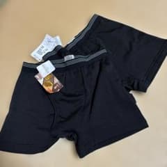 【さくら様専用】黒 ボクサーパンツ 裏起毛2枚組のサムネイル