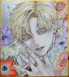 アナログイラスト 手描きイラスト 色紙 オリジナルイラスト - メルカリ