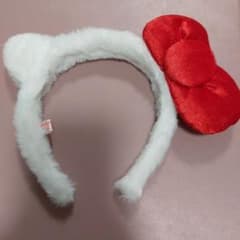 サンリオ カチューシャ 白と赤のサムネイル