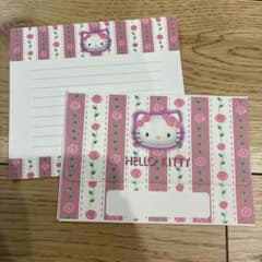 ㊶平成レトロ ローズ ハローキティ レターセット - メルカリ
