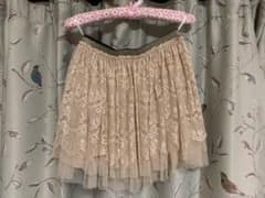 レース　ひざ丈スカート　かわいいのサムネイル