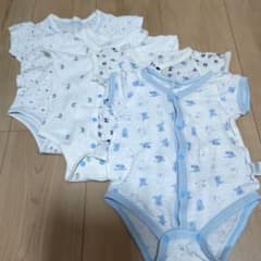 Thumbnail of ベビー 赤ちゃん ロンパース 肌着 半袖 50～60cm 4枚セット まとめ売り