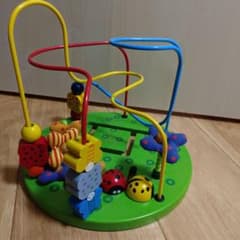 木製 ビーズコースター 知育玩具 ルーピングのサムネイル