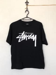 ☆stussy(ステューシー)☆ストックロゴTシャツ(黒・S)  ☆美品☆のサムネイル