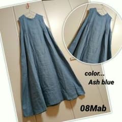 ☆08Mab☆前後2wayピンタックノースリーブワンピ☆Ash blue☆ - メルカリ