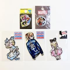 [미사용] B-SIDE LABEL 스티커 MARVEL 마그넷 파워 퍼프