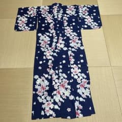 レディース　浴衣　百合柄のサムネイル