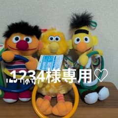 1234様専用セサミストリート ぬいぐるみ 3点セット - メルカリ