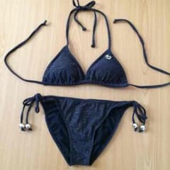 美品 ビラボン 水着 ビキニ 黒 Sのサムネイル