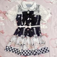 LIZLISA♡Sugary Treats Picnic柄セットアップ♡ブラック - メルカリ