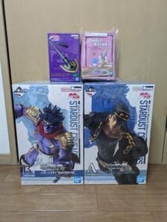 一番くじ ジョジョの奇妙な冒険 A賞 空条承太郎 B賞 スタープラチナ 他2個