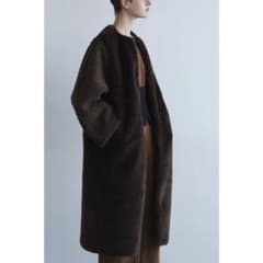 CLANE ファーコート ダークブラウンのサムネイル