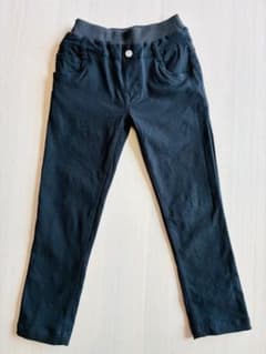 キッズ ロングパンツ ブラック 120cmのサムネイル