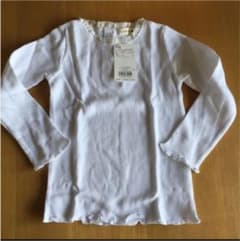 テレコ長袖Tシャツ ブランシェス 120 オフホワイト 新品のサムネイル