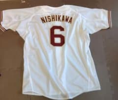 西川遥輝　楽天ユニフォーム　Mサイズ 東北楽天ゴールデンイーグルス 西川遥輝 #6 刺繍 レプリカユニフォーム