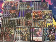 デュエマ 赤黒邪王門 構築済みデッキ maxレア多め 二重スリーブ付き