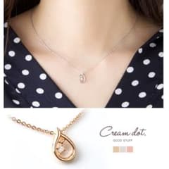 Cream dot. ネックレス ピンクゴールドのサムネイル