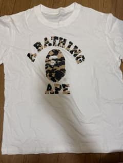 A BATHING APE Tシャツ カモフラ ロゴのサムネイル