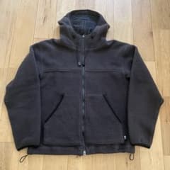 OLD STUSSY フリース フード ジャケット チャコールグレー Mサイズ
