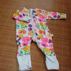 花柄 ロンパース 70～80のサムネイル