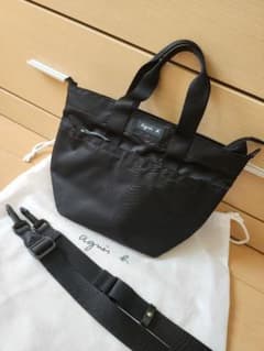 Agnes b ☆ ナイロン ショルダー トート バッグのサムネイル