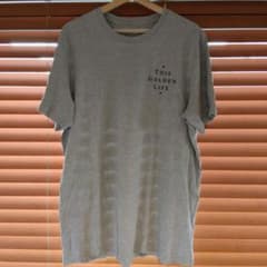 【US古着】THIS GOLDEN LIFE グレー TシャツXL犬ゴールデンのサムネイル
