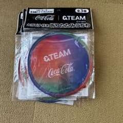 &TEAM × Coca-Cola　カラビナ付き折りたたみうちわ 5個まとめてのサムネイル