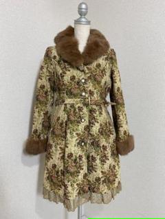 8134. axes femme ラビットファー ライナー付き コート ゴブラン 8134. axes femme ラビットファー ライナー付き コート ゴブラン
