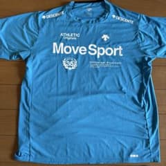 DESCENTE Move Sport Tシャツ 青のサムネイル