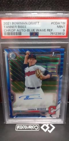 2021 Bowman Draft Tanner Bibee Auto PSA9 - メルカリ