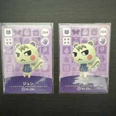 あつ森　ジュン　amiiboカード　2枚 あつまれどうぶつの森　アミーボカードのサムネイル
